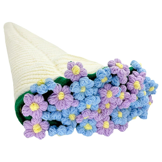 Rose Bouquet Blankets Breathable Handmade Crocheted Blanket Flower Bouquet Blankets for Sofa Throw Nursery Blanket Mattress