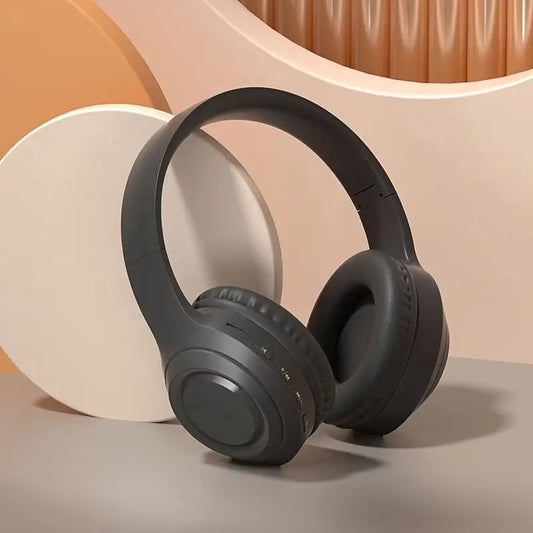 Noise Cancelling Headphones, Wireless Bluetooth Headphones, over Ear Headphones with Microphone, Black