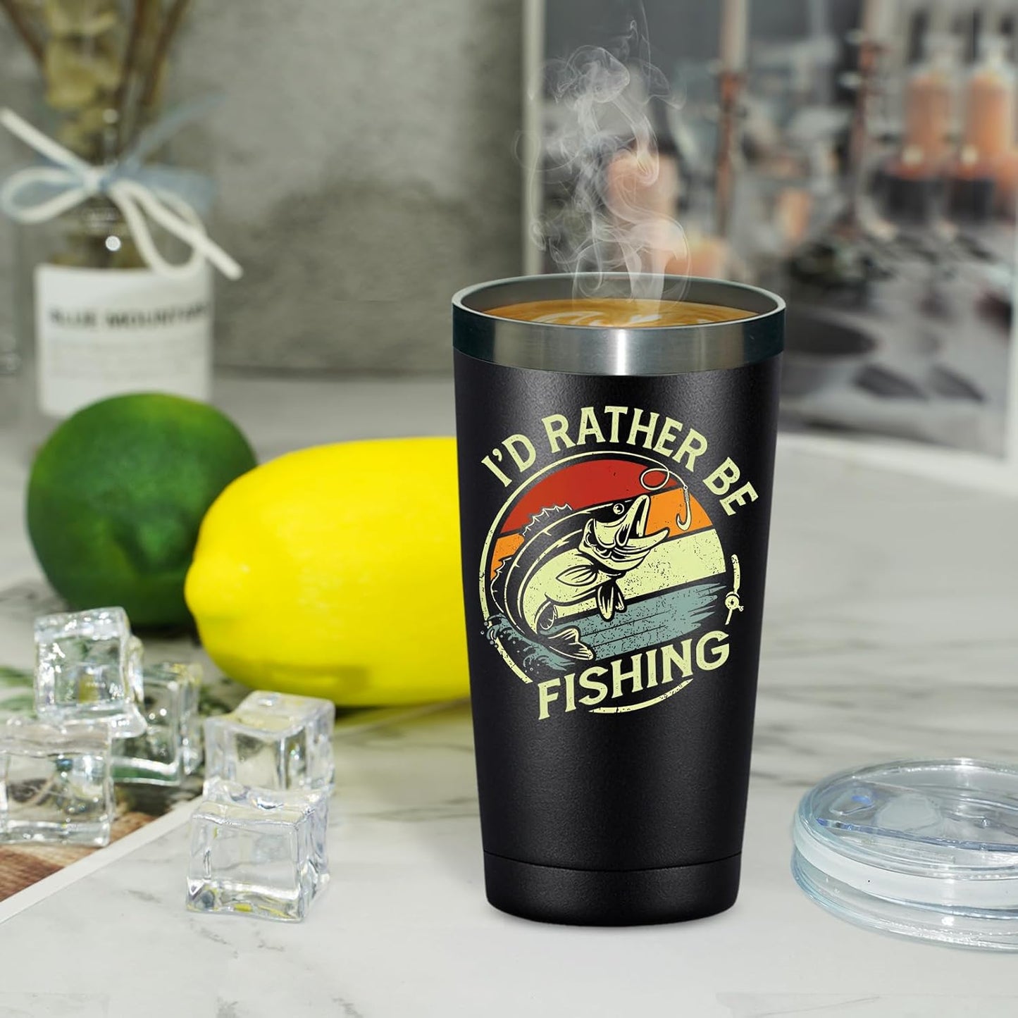 Fishing Gifts for Men - Gifts for Fisherman - Fishing Christmas Gift, Birthday Fathers Day Gift for Dad, Men, Husband, Him - Tumbler Cup 20Oz