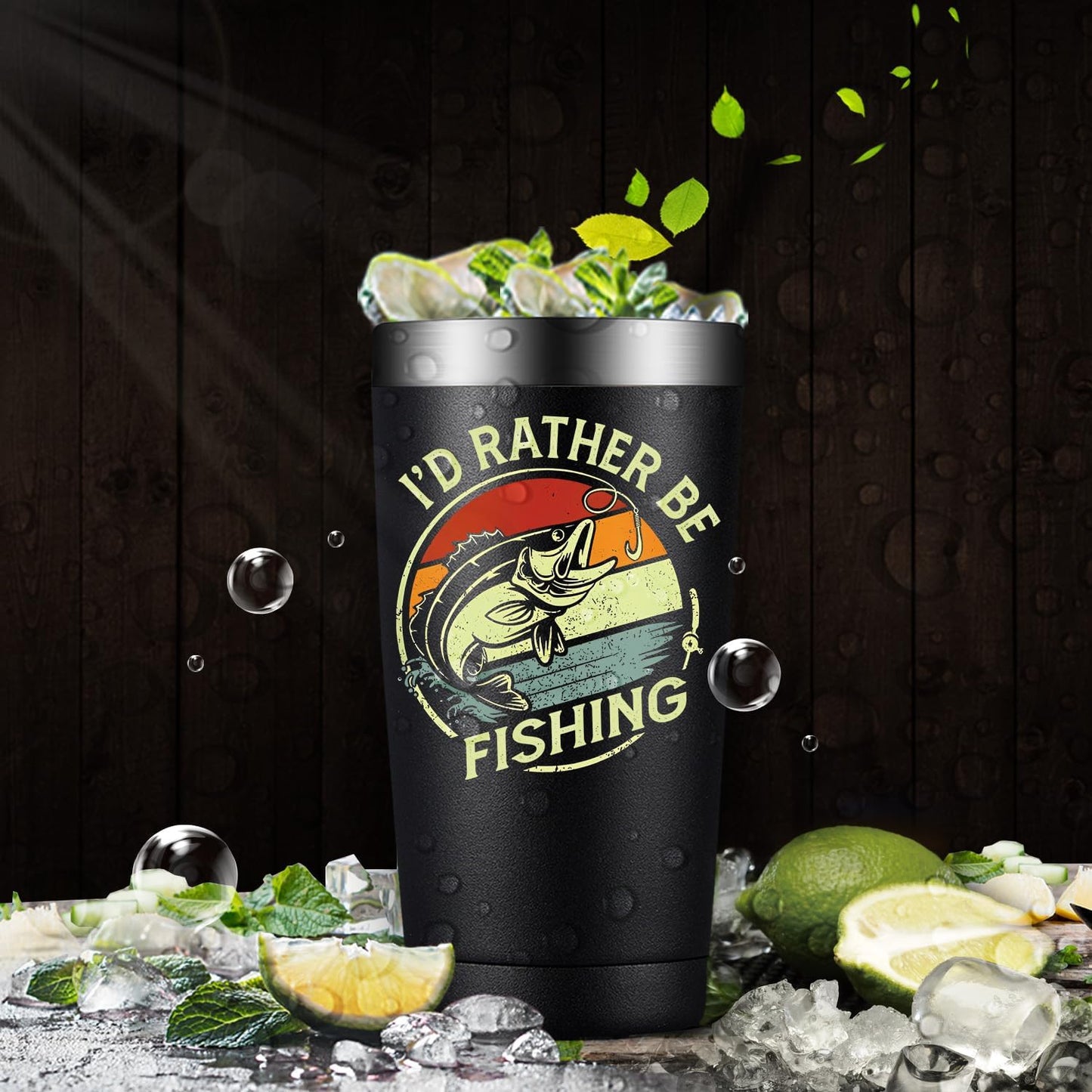 Fishing Gifts for Men - Gifts for Fisherman - Fishing Christmas Gift, Birthday Fathers Day Gift for Dad, Men, Husband, Him - Tumbler Cup 20Oz